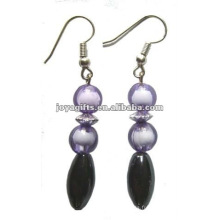 Fashion Hematite Oval Beads Earring